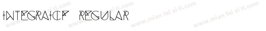 integraICF regular字体转换